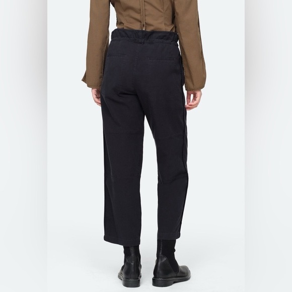 Sea NY Scout Twill Tie Waist Utility Pants Black Size 4 - Picture 6 of 14